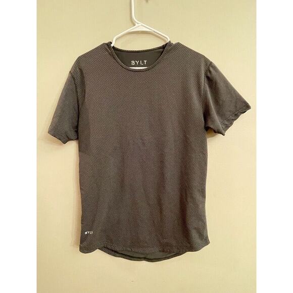 BYLT Drop Cut Lux Short Sleeve Mens Polka Dot Crewneck Tee Sz M‎ - Picture 1 of 7